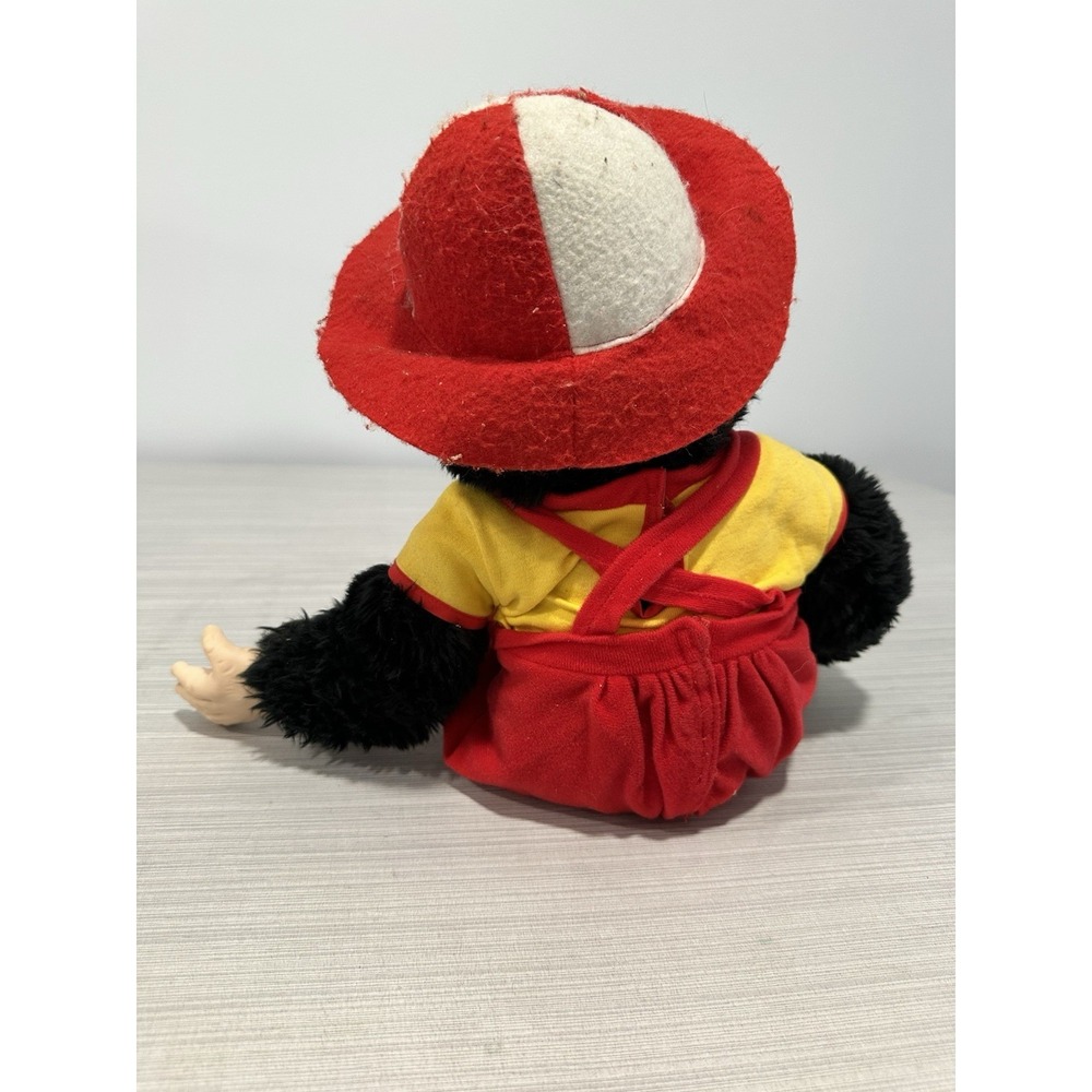 Zip the Monkey Rubber Face Plush Doll 1984 Dakin‎ Fun Farm 16" Vintage ~ AS IS - Picture 6 of 10